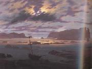 Caspar David Friedrich The Baltic sea in the Moonlight (mk10) oil painting